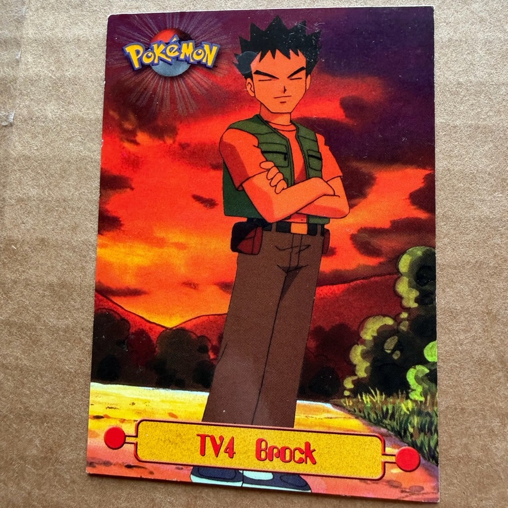 Pokémon Topps TV4 Brock Trading Card